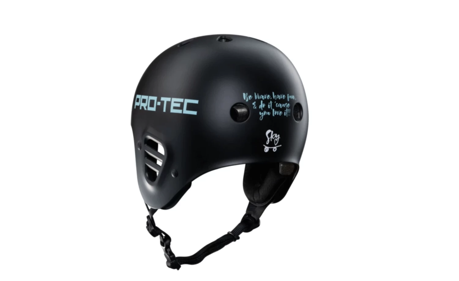 PROTEC PRO-TEC PRO TEC Sky Brown Full Cut Certified Helmet Black 4 PROTEC PRO-TEC PRO TEC Sky Brown Full Cut Certified Helmet Black - Image 2