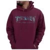 THRASHER Hieroglyphic Hood Jumper MAROON Size Small -Skateboard Equipment Store 33997
