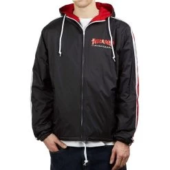 THRASHER Godzilla Track Jacket BLACK RED WHITE [Size: S]