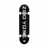 ZOO YORK OG 95 Logo Block 7.75" BLACK WHITE Complete Skateboard -Skateboard Equipment Store 34187