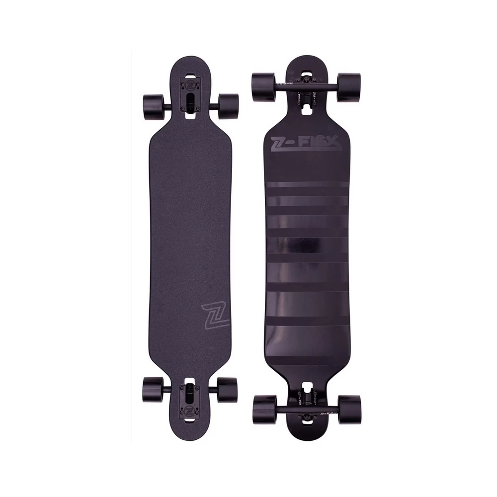 Z-FLEX SKATEBOARD COMPLETE DROP THROUGH 41.5" Black Shadow Lurker ZFLEX CRUISER 3 Z-FLEX SKATEBOARD COMPLETE DROP THROUGH 41.5" Black Shadow Lurker ZFLEX CRUISER