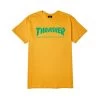 THRASHER Skate Mag Short Sleeve T-Shirt GOLD Tee 1 THRASHER Skate Mag Short Sleeve T-Shirt GOLD Tee -Skateboard Equipment Store 34331