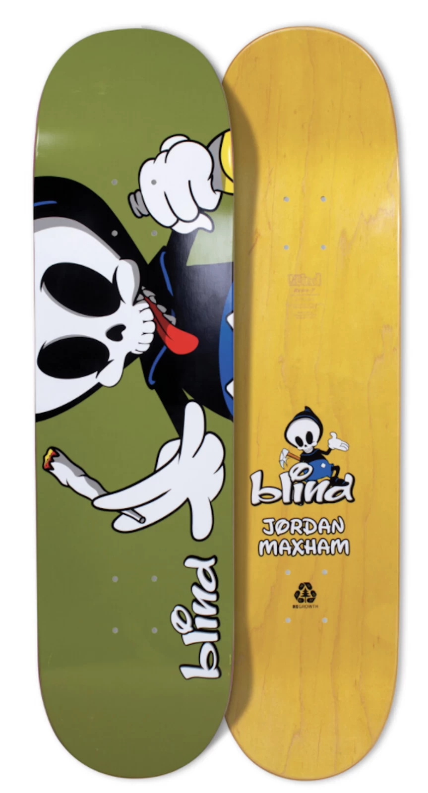 BLIND Jordan Maxham Reaper Character Series R7 8.375" X 32.2" Skateboard Deck 3 BLIND Jordan Maxham Reaper Character Series R7 8.375" X 32.2" Skateboard Deck