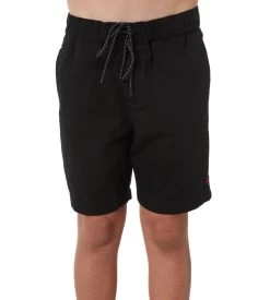 ELEMENT CA Bear Walkshort YOUTH BLACK | Cotton Shorts [Size: YOUTH 12]