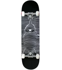 TOY MACHINE Toy Division 8.0" X 31.83" Skateboard Complete BLACK WHITE | Skate Board