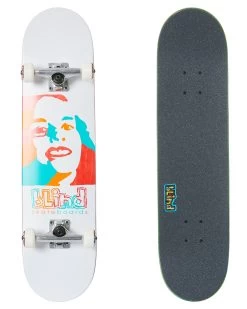Blind Skateboard 7.75" Complete PSYCHEDELIC GIRL WHITE SKATE