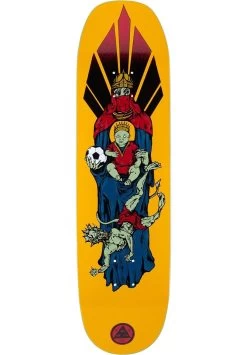 WELCOME SKATEBOARDS 8.5" DECK FUTBOL ON MOONTRIMMER 2.0 - GOLD