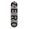 ZERO DECK BOLD BLACK WHITE 8.5" SKATEBOARD 2 ZERO DECK BOLD BLACK WHITE 8.5" SKATEBOARD -Skateboard Equipment Store 34983
