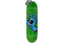 SANTA CRUZ SCREAMING HAND 8.8" X 31.95" DECK GREEN SKATEBOARD DECK