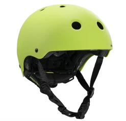 PRO-TEC HELMET JUNIOR CLASSIC FIT CERTIFIED MATTE LIME YOUTH SIZE PROTEC FREE POST