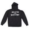 THRASHER SKATEBOARD MAGAZINE SKATE AND DESTROY Hood Jumper BLACK BLACK | Hoodie Pullover -Skateboard Equipment Store 36152
