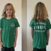 KINGPIN SKATE SUPPLY Youth S/S TEE SHIRT KELLY GREEN WHITE ORIGINAL PRINT