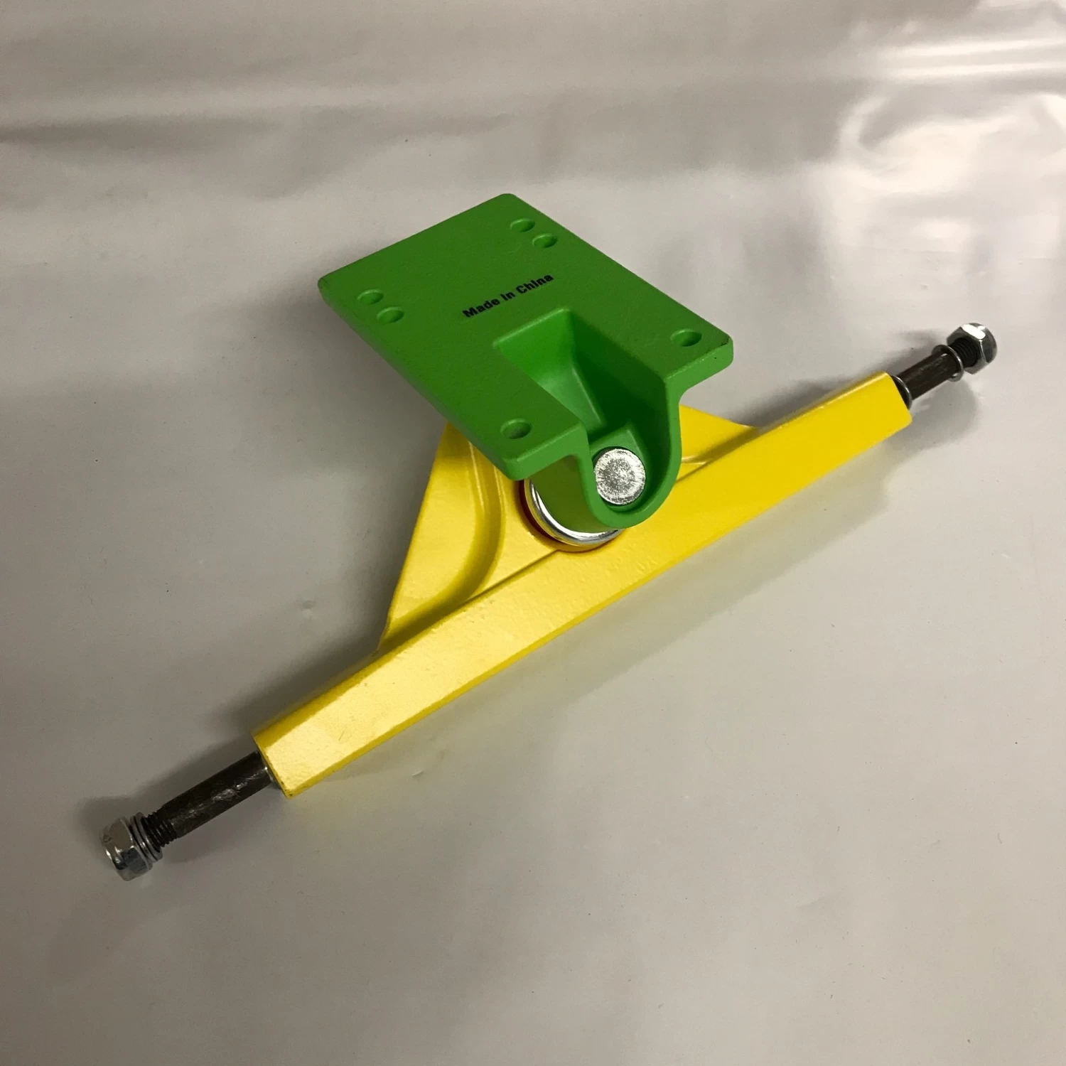 PENNY Longboard 7" Wide Skateboard Trucks YELLOW GREEN 4 PENNY Longboard 7" Wide Skateboard Trucks YELLOW GREEN - Image 2