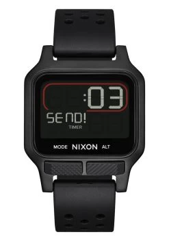 NIXON WATCH Heat ALL BLACK 38mm -Skateboard Equipment Store 36436 2