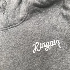 KINGPIN SKATE SUPPLY YOUTH HOOD HOODY SHOELACE PRINT GREY 7 KINGPIN SKATE SUPPLY YOUTH HOOD HOODY SHOELACE PRINT GREY -Skateboard Equipment Store 36491 2