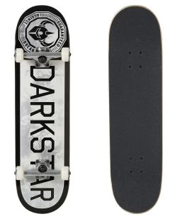 DARKSTAR SKATEBOARD COMPLETE 8.25" DARKSTAR TIMEWORKS SILVER TYE DIE