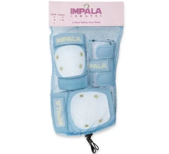 IMPALA PROTECTIVE SET PADS JUNIOR PRO 3 PACK LIGHT BLUE ELBOW KNEE WRIST PRO-TEC -Skateboard Equipment Store 36892 2