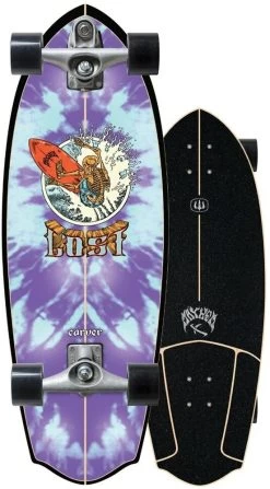 Carver™ CARVER Complete Skateboard X LOST SURFBOARDS W/ C7 Raw ROCKET REDUX 30" Skateboard