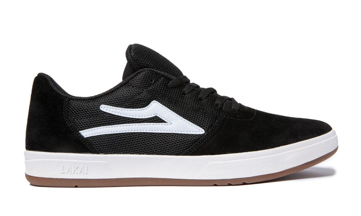 LAKAI SHOES BRIGHTON Black / White SUEDE MS221-0257-B00 / BLKSD 3 LAKAI SHOES BRIGHTON Black / White SUEDE MS221-0257-B00 / BLKSD