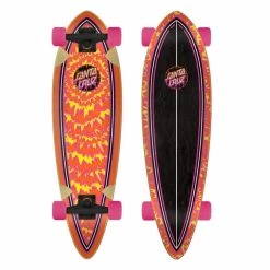 SANTA CRUZ COMPLETE SKATEBOARD 9.2" X 33" TOXIC DOT PINTAIL Skateboard Complete CRUISER Cruzer
