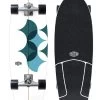 Carver™ Carver Triton Skateboard Complete Surfskate Astral 29 Cx Trucks Raw Wave Skateboard -Skateboard Equipment Store 37330