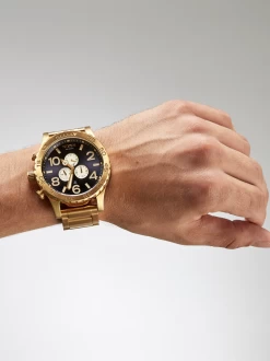 NIXON 51-30 Chrono Watch GOLD/ INDIGO A083-2033-00 -Skateboard Equipment Store 37857 4