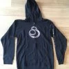 Juice - Embroidered Logo Hoodie Jumper Black / Grey Zip Up Zipper Mens Large -Skateboard Equipment Store 38086