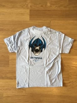 Powell Peralta - Welinder Nordic Skull Shirt Tee T-Shirt Powder Blue [Size: M] -Skateboard Equipment Store 38143 1