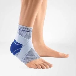 BAUERFEIND Ankle Brace GREY / BLUE TITAN MalleoTrain S Reduce Pain Improve Stability