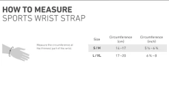 BAUERFEIND Sports Wrist Strap BLACK Reduce Pain Improve Stability [Size: L / XL] -Skateboard Equipment Store 38600 1