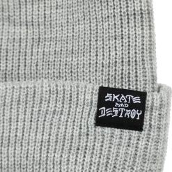 Thrasher Magazine - Skate And Destroy Goat Beanie Grey OSFA -Skateboard Equipment Store 38800 1