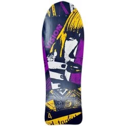 Vision - Aggressor 10.5" X 30.5" Purple / Yellow Original Concave Reissue Deck Skateboard