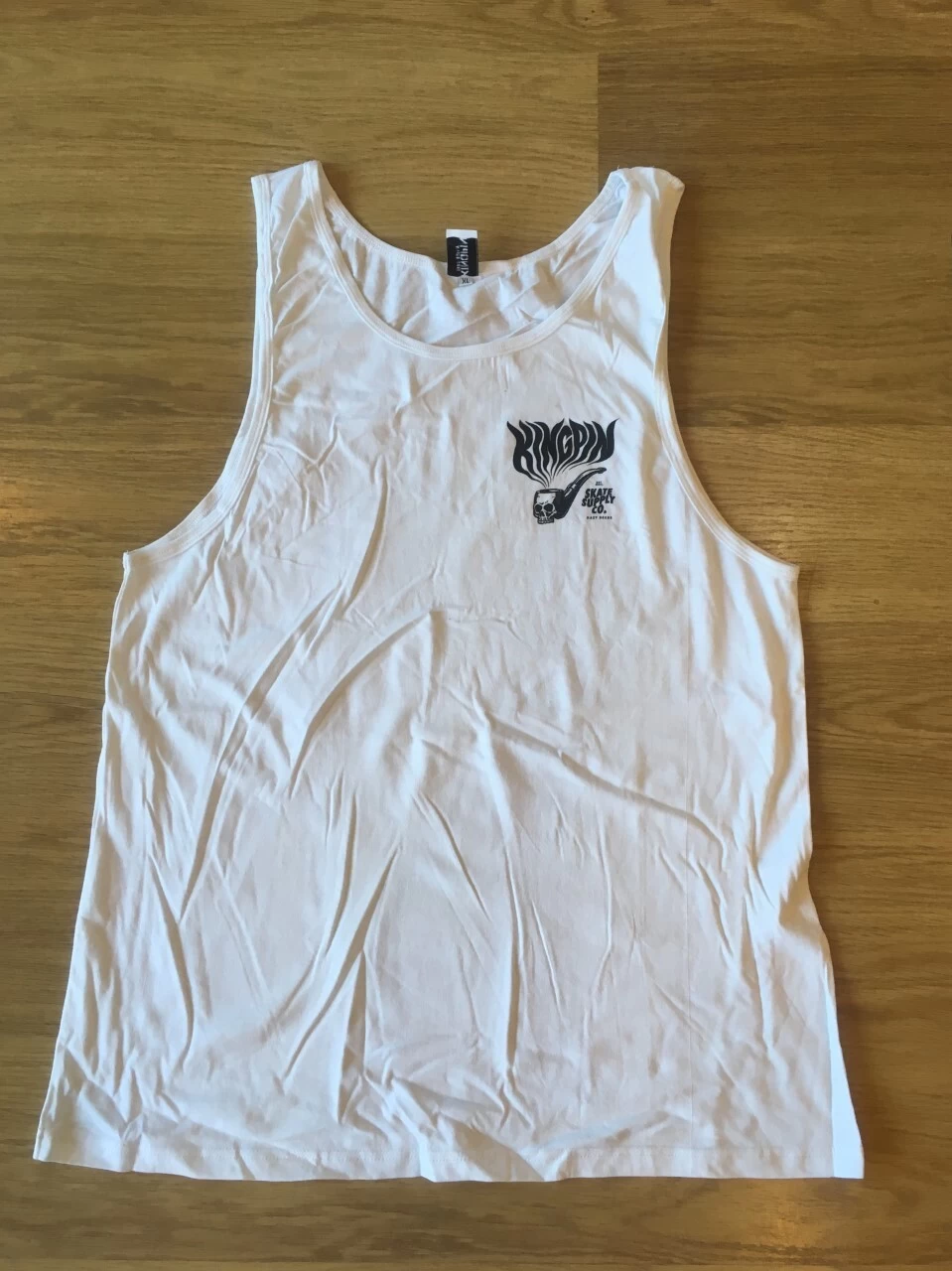 Kingpin - Hazy Deeds Singlet White Kingpin Skate Supply King Pin 3 Kingpin - Hazy Deeds Singlet White Kingpin Skate Supply King Pin