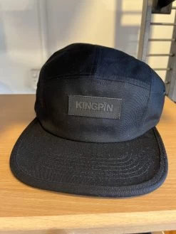 KINGPIN 5 PANEL CAP Black AUST HAT HATS CAPS Kingpinstore