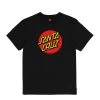 SANTA CRUZ CLASSIC DOT FRONT S/S TEE BLACK SKATE SURF FREE POSTAGE -Skateboard Equipment Store 39189