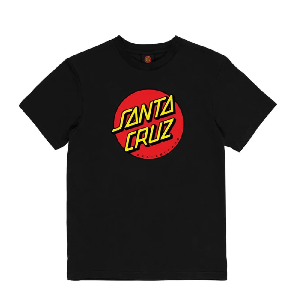 SANTA CRUZ CLASSIC DOT FRONT S/S TEE BLACK SKATE SURF FREE POSTAGE 3 SANTA CRUZ CLASSIC DOT FRONT S/S TEE BLACK SKATE SURF FREE POSTAGE