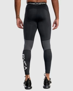 RVCA Compression PANT - Black RUCA SPORT FITNESS [Size: L] -Skateboard Equipment Store 39524 1