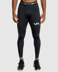 RVCA Compression PANT - Black RUCA SPORT FITNESS [Size: L] -Skateboard Equipment Store 39524 2