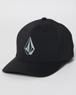 Volcom - Stone Tech Flexfit Delta Hat Black