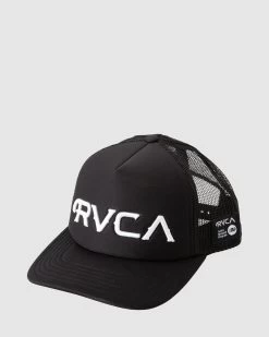 RVCA - X Mister Cartoon Black Trucker Hat Snap Back Snapback
