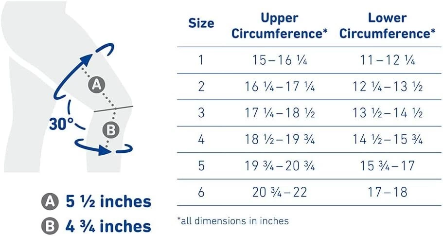 BAUERFEIND Knee Brace GenuTrain Kniebandage GREY / BLUE Reduce Pain Improve Stability 6 BAUERFEIND Knee Brace GenuTrain Kniebandage GREY / BLUE Reduce Pain Improve Stability - Image 4