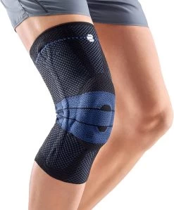 BAUERFEIND Knee Brace GenuTrain Kniebandage GREY / BLUE Reduce Pain Improve Stability