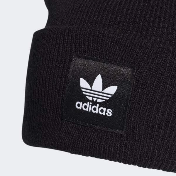 Adidas - AC Cuff Knit Beanie Black OSFM 4 Adidas - AC Cuff Knit Beanie Black OSFM - Image 2