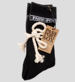 Pass Port - High Socks 3 Pack Black Pass~Port Passport