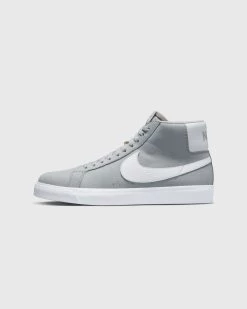 Nike SB - Zoom Blazer Mid ISO Wolf Grey / White US Mens Skate Shoes | DV5467 001