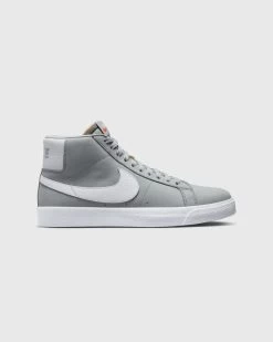 Nike SB - Zoom Blazer Mid ISO Wolf Grey / White US Mens Skate Shoes | DV5467 001 -Skateboard Equipment Store 39931 5