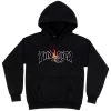 Thrasher Magazine - Cop Car Neckface Black Jumper Hoody | Hoodie Pullover Neck Face [Size: L] -Skateboard Equipment Store 40005