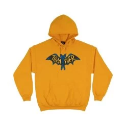 Thrasher Magazine - Bat Hood Gold Jumper Hoody | Hoodie Pullover Neck Face