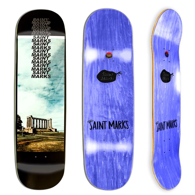 SAINT MARKS Skateboard Deck 8.5" Columns Board 14.25" WB 31.8 L NEW 4 SAINT MARKS Skateboard Deck 8.5" Columns Board 14.25" WB 31.8 L NEW - Image 2