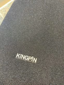KINGPIN GRIP TAPE PERFORATED SMALL LOGO PRINT BLACK AUSTRALIAN SELLER 7 KINGPIN GRIP TAPE PERFORATED SMALL LOGO PRINT BLACK AUSTRALIAN SELLER -Skateboard Equipment Store 40143 2